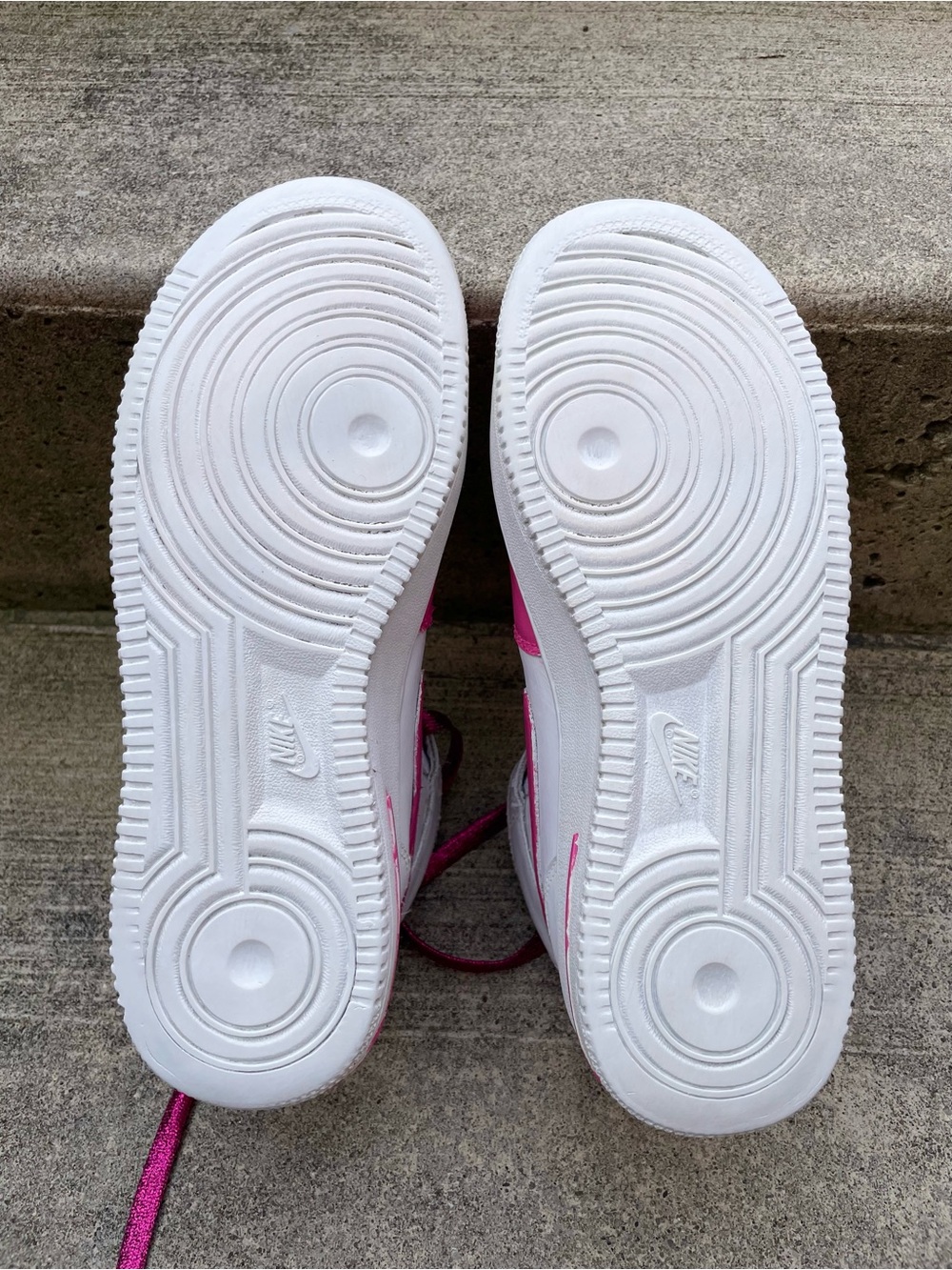 Nike Air Force 1 White Custom painted Pink Women’s Shoes US 9.5 EUR41 Authentic - Picture 8 of 8